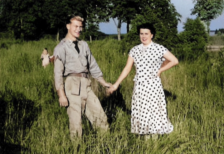 Restored photograph after restoration, example one